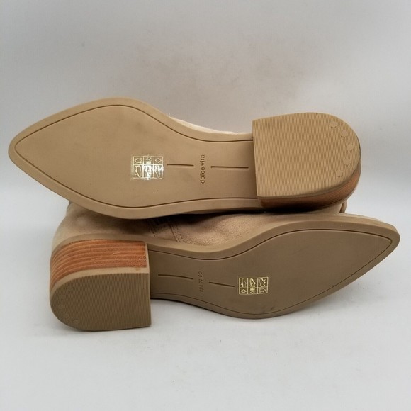 Dolce Vita Suede Almond Toe Able  Ankle Booties - Picture 5 of 6